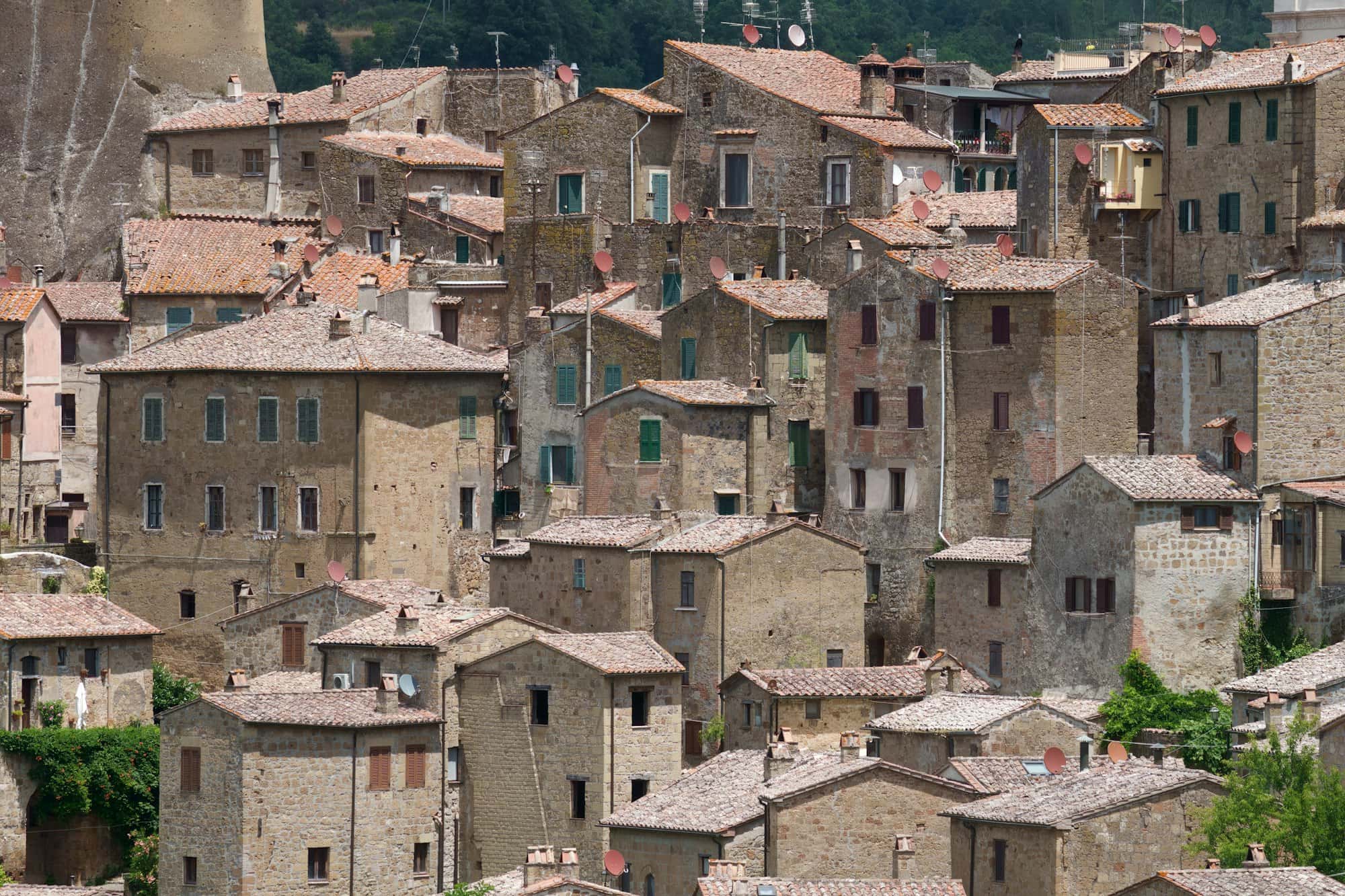 Sorano, historic town in Grosseto province, Tuscany